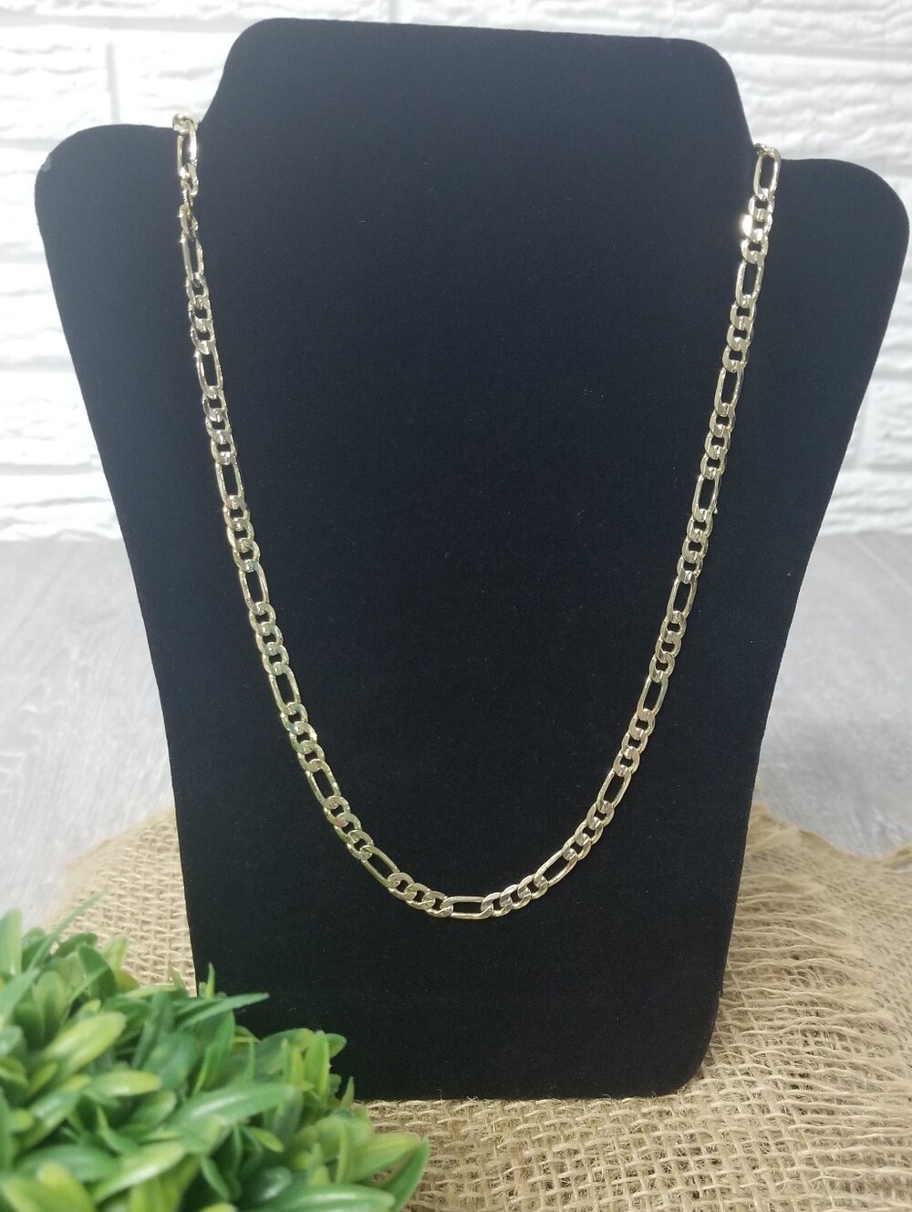 Goldtone Figaro Style Chain